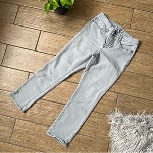 Athleta Sculptek Gray Ankle Jeans size 6